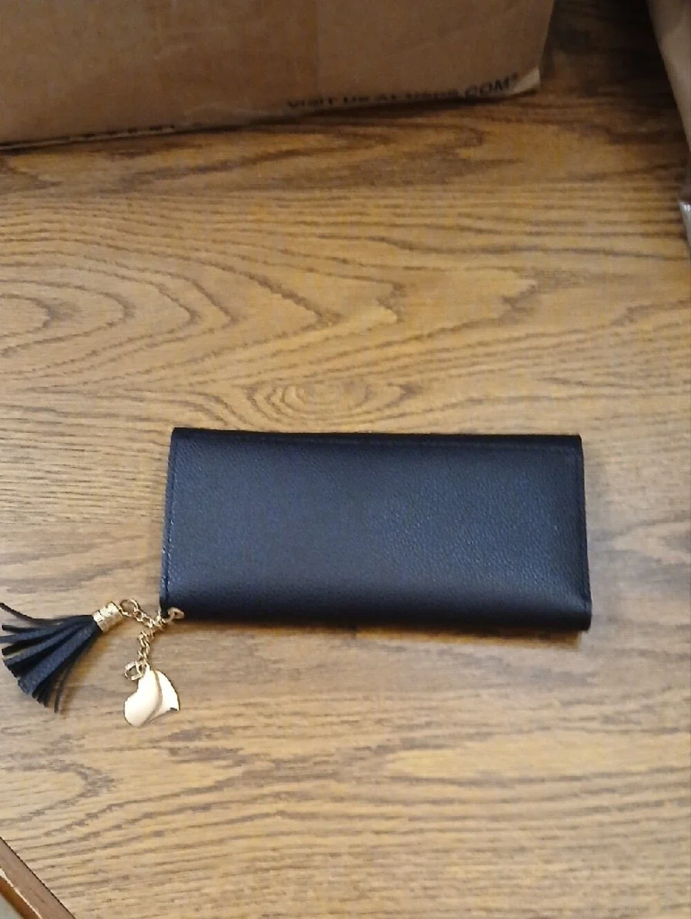 Black Women's Tassel Clutch Wallet